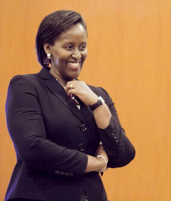 Madame Jeannette Kagame arageza ijambo ku bitabiriye igikorwa cyo gusengera Amerika