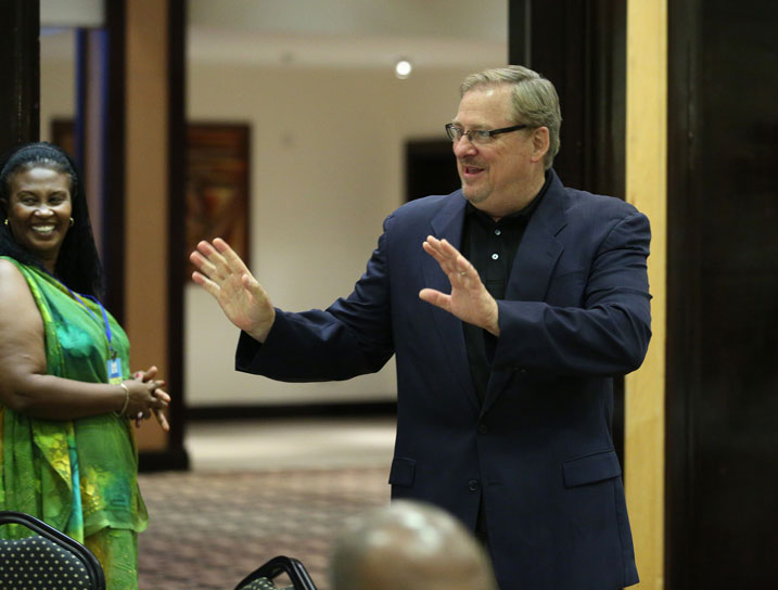 Pastori Rick Warren ufite itorero ryitwa Saddleback akaba ari inshuti y'u Rwanda.