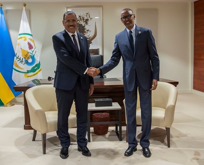 Perezida Kagame yakiriye Mohamed Bazoum wa Niger
