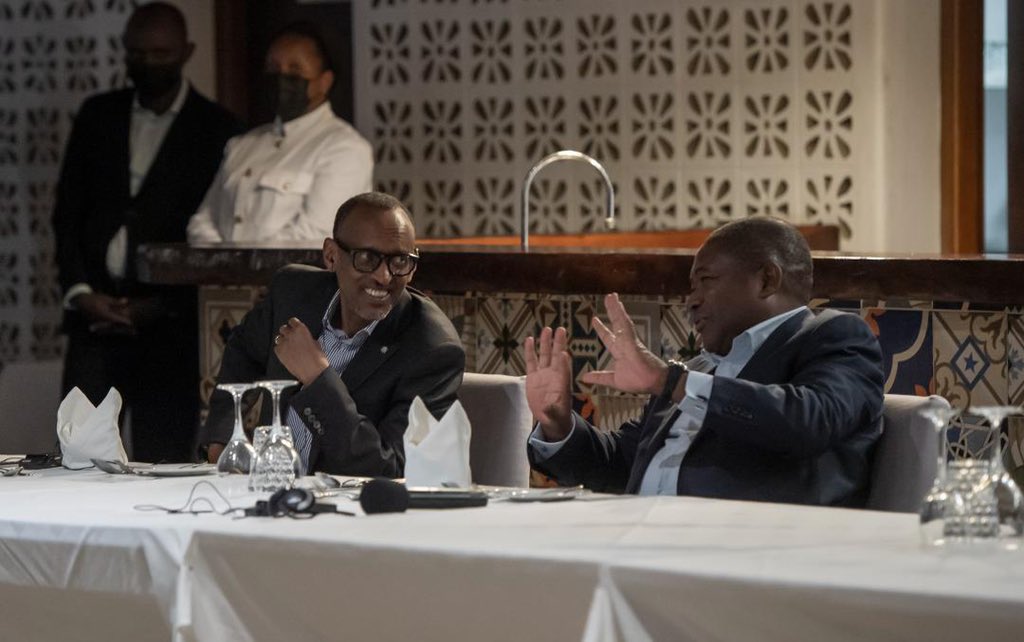Perezida Nyusi yakiriye ku meza mugenzi we w'u Rwanda ku mugoroba wo kuri uyu wa Gatanu