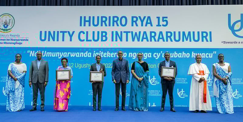 Mu ihuriro rya 15 rya Unity Club Intwararumuri, habayemo n'igikorwa cyo gushimira Abarinzi b'Igihango batoranyijwe ku rwego rw'Igihugu muri 2022, kubera ibikorwa byo kwitangira abandi no gusigasira ubumwe n'ubudaheranwa bw'Abanyarwanda