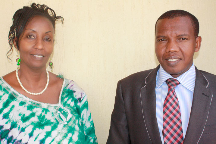Kanyange Phoebe (umuyobozi wa PSP) na Nkubana Alphonse (umunyamabanga) bahamya ko mu Rwanda hari ubwisanzure na demokarasi.