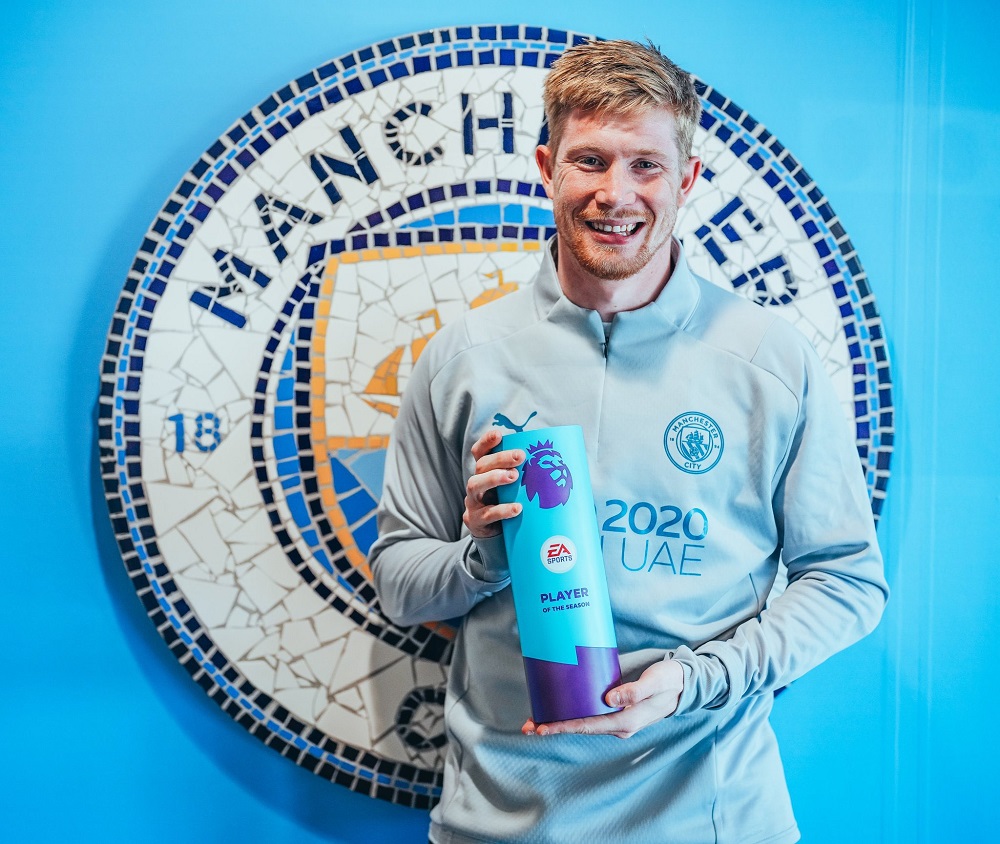 Ni ku nshuro ya kabiri yikurikiranya Kevin De Bruyne yegukanye igihembo cy