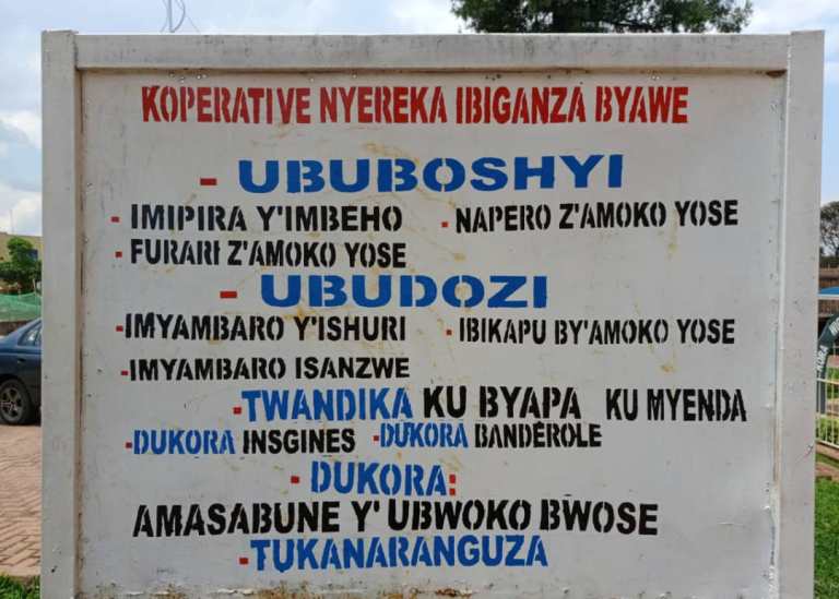 Iyi koperative Nyereka Ibiganza ikora byinshi ariko ngo nta masoko babona ahagije