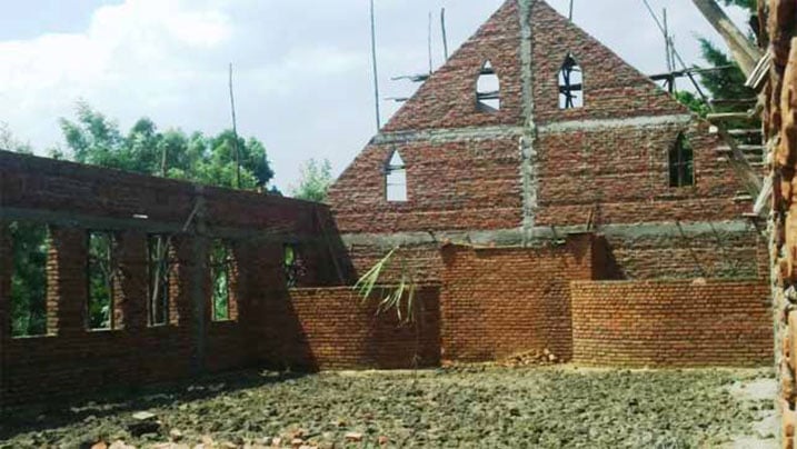 Ku bunani bwa 2015 uru rusengero rwo mu Murenge wa Gahunga rwagwiriye abakirisitu bane bahita bapfa abandi barakomereka.