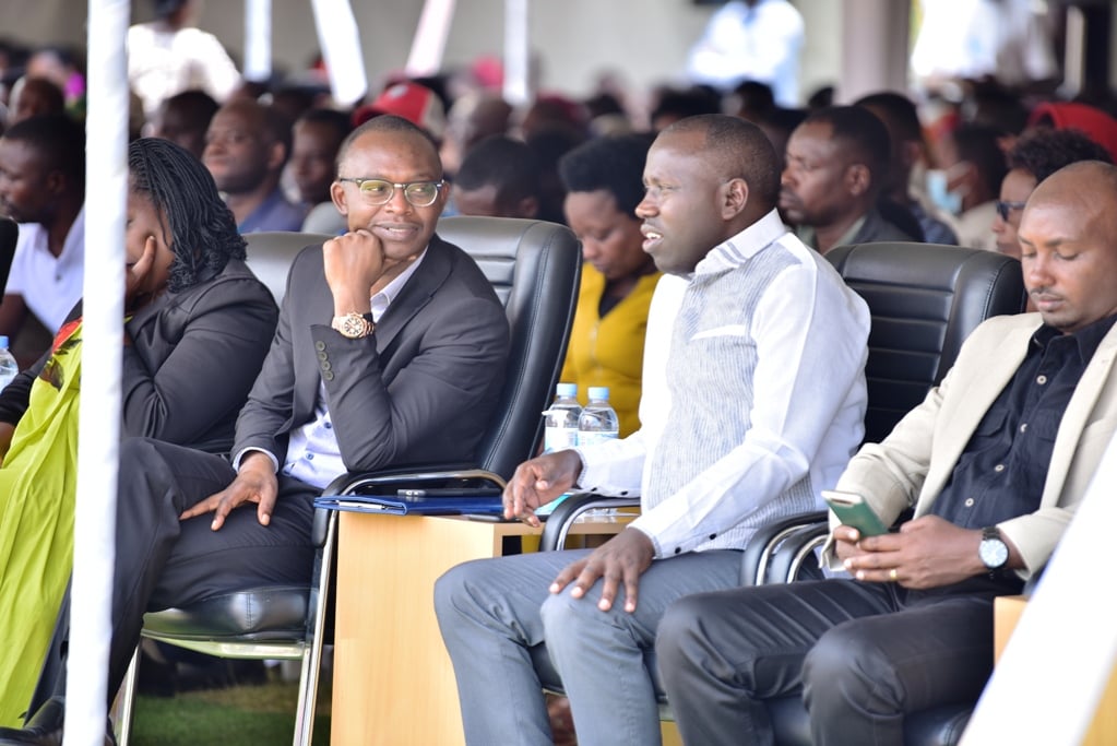 Bamwe mu bayobozi b'Akarere na MINUBUMWE