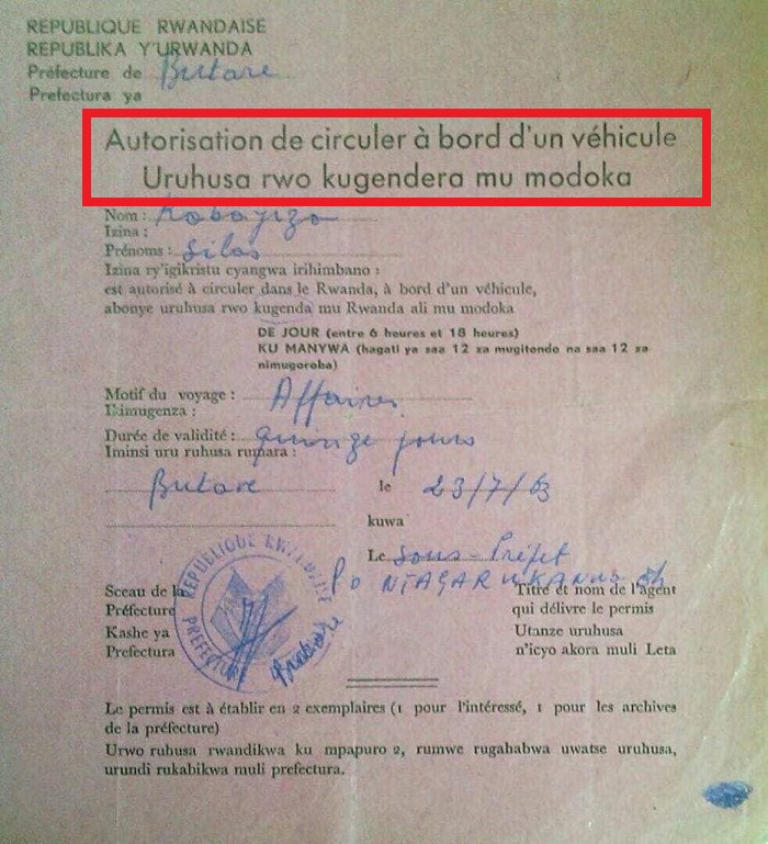 Uruhushya rwo kugenda mu modoka