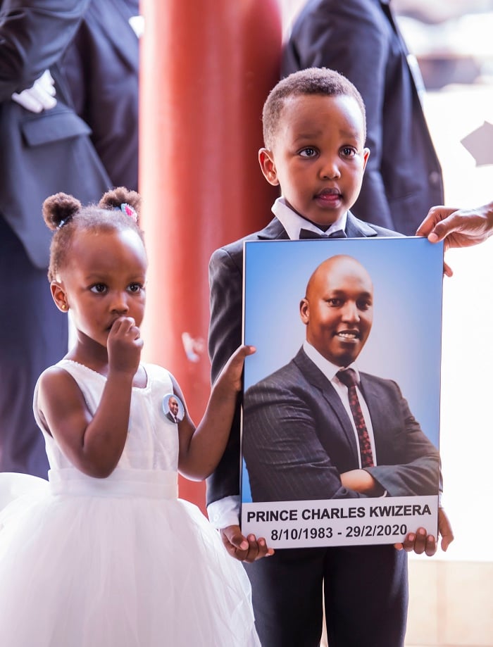 Prince Charles Kwizera asize abana babiri, umuhungu n'umukobwa