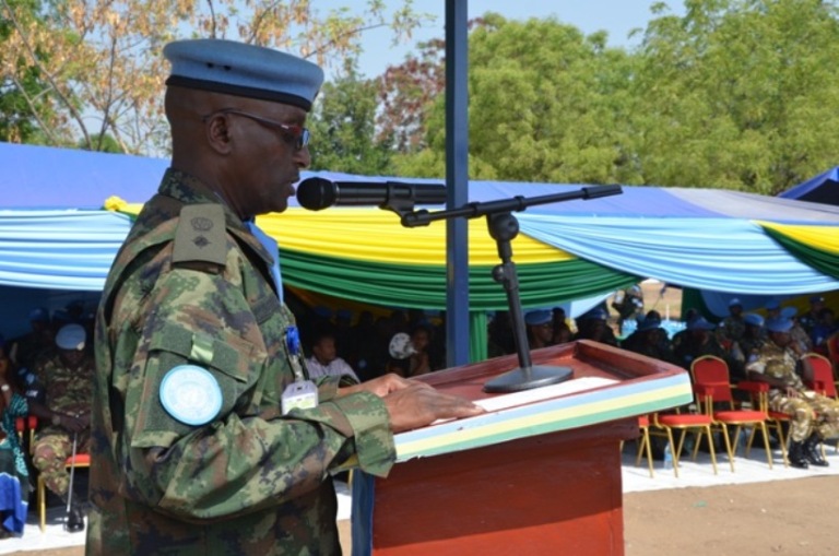 Lt Col Ndengeyinka yashimiye ingabo z'u Rwanda zambitswe imidari ku kinyabupfura no kwitanga byabaranze 