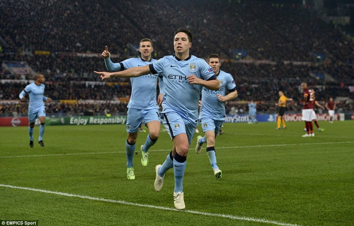 Manchester City yabonye Ticket ku munota wanyuma ubwo yatsindiraga Roma iwayo ibitego 2-0.
