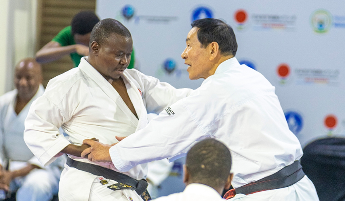 Masaru Kamino ufite Dan 8 ni umwe mu barimu bari gutanga aya mahugurwa