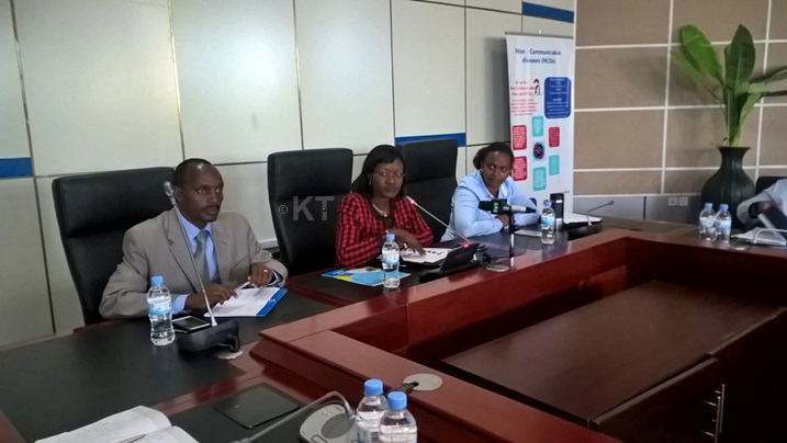 Inama yahuje uubuyobozi bw'Umujyi wa Kigali n'abanyamakuru.