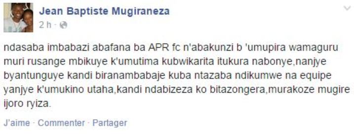Uyu musore yakoresheje Facebook mu gusaba imbabazi abakunzi ba ruhago mu Rwanda