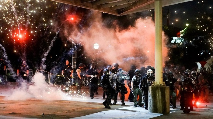 Ibyuka biryana mu maso byatewe abigaragambya mu Mujyi wa Atlanta (Georgia) 