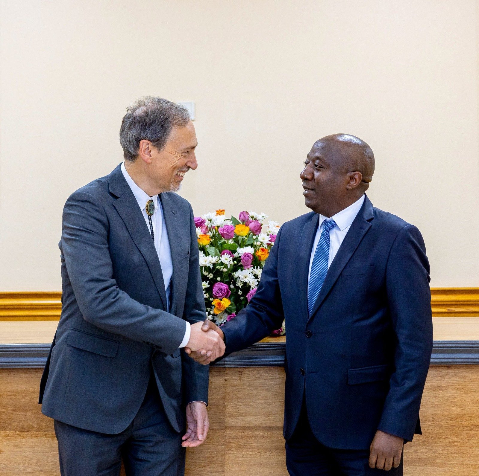 Minisitiri w'Intebe Dr. Ngirente yakiriye Dr. Roy Steiner, Visi Perezida wa Rockefeller Foundation ushinzwe ibiribwa