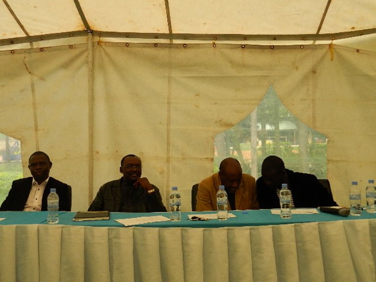 Minisitiri w'ubucuruzi n'inganda Francois Kanimba nawe yari mu bayobozi baje gushyigikira iki gikorwa muri la palisse Hotel.