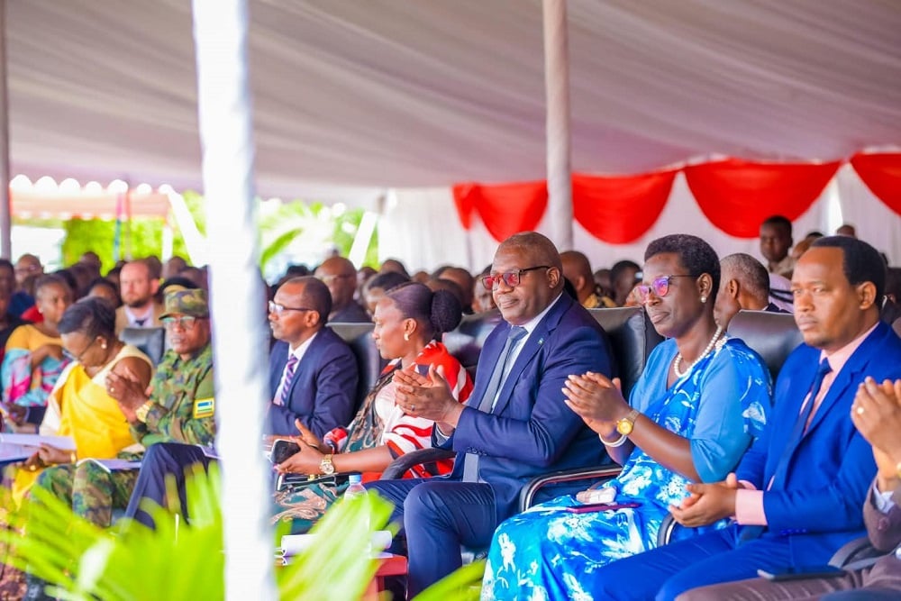Abayobozi batandukanye bitabiriye icyo gikorwa