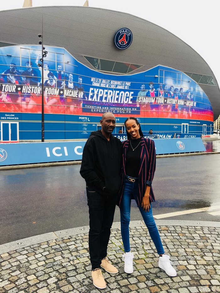 Elsa n'umubyeyi we basuye stade ya PSG