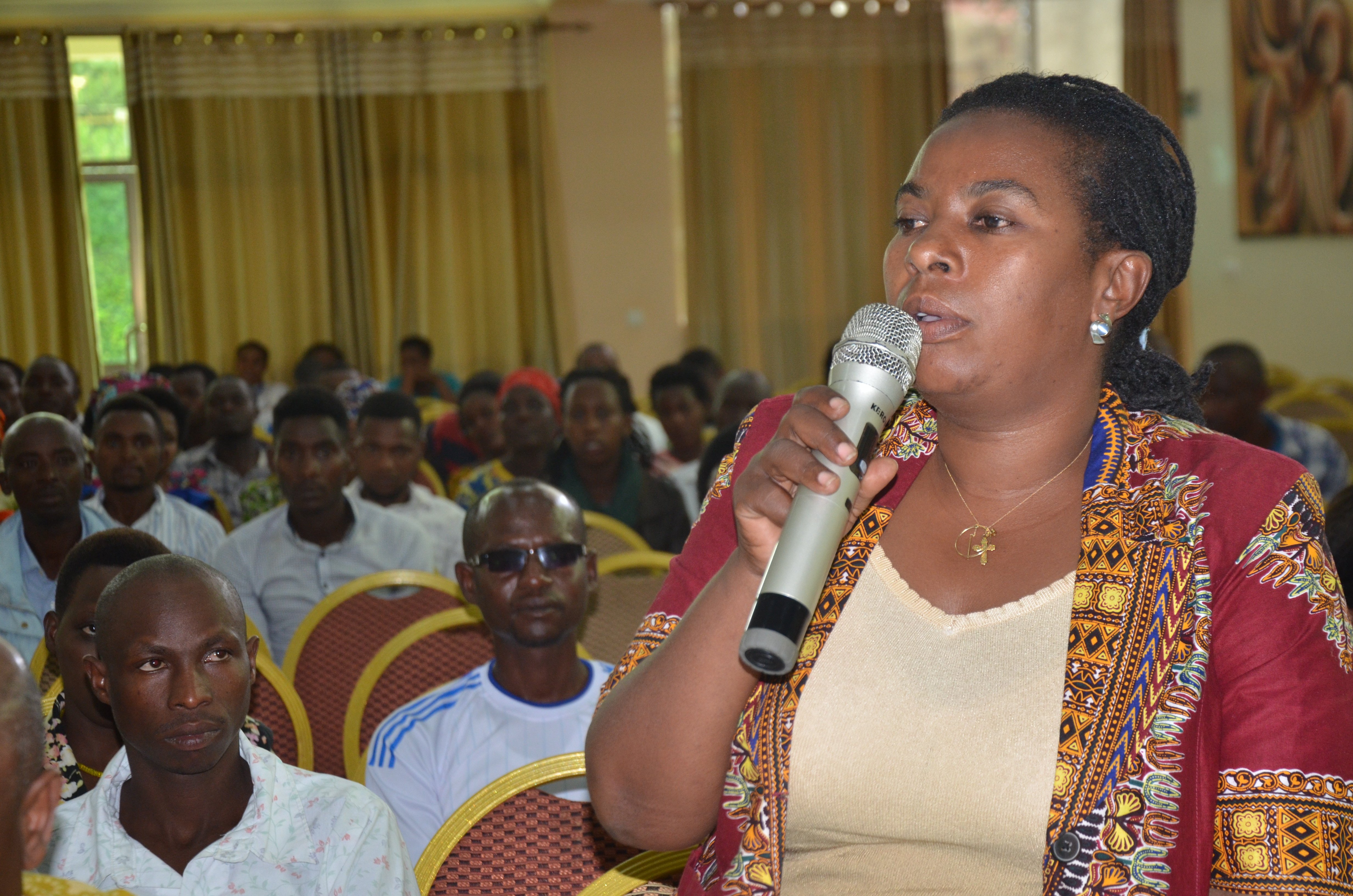 Mukabunani Christine uyobora ishyaka PS Imberakuri na we yari umushyitsi muri Kongere y'ishyaka rya Green Party