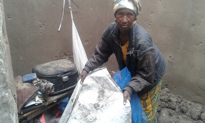 Mukamusoni Annonciata asaba ubufasha nyuma yuko inzu ye yasambuwe n'umuyaga