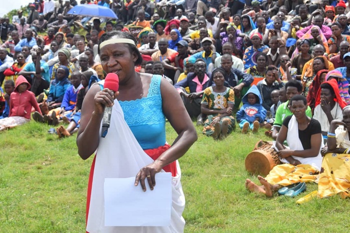 Mukangango Donatille umuyobozi w'urugaga rw'abagore rushamikiye kuri FPR-Inkotani mu karere ka Gicumbi