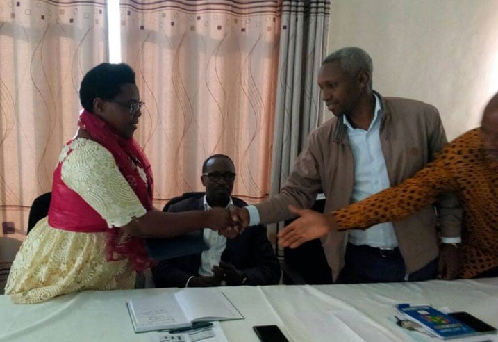 Musabimana Odette, wari umuyobozi w'ishuri ryisumbuye rya Rega atorewe kuyobora akarere ka nyabihu