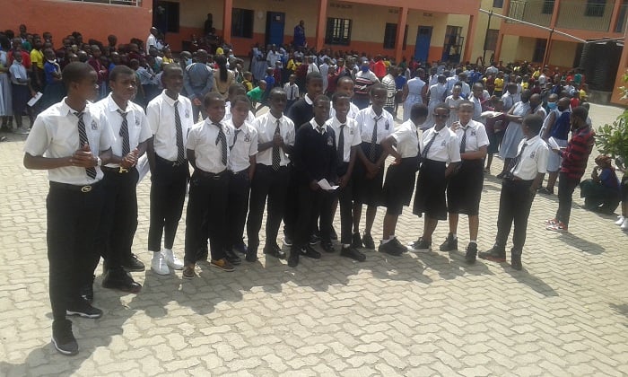 Bamwe mu banyeshuri bitabiriye amarushanwa