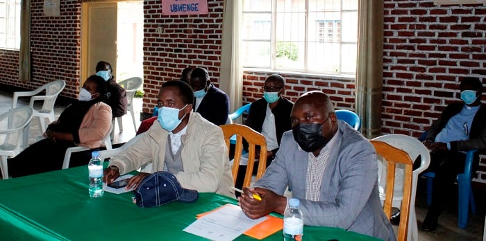 Bamwe mu bakozi b'uturere n'imirenge bafite mu nshingano umuryango bari bitabiriye iyo nama