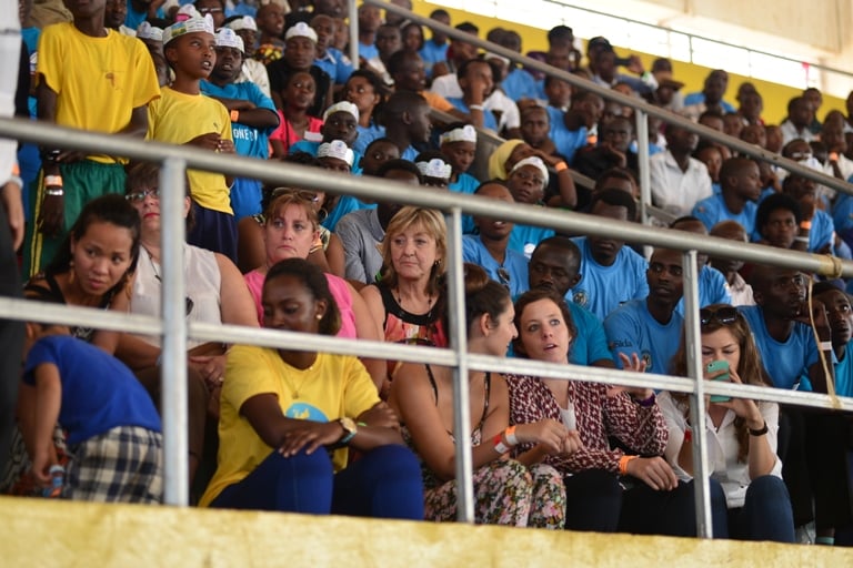 N'abanyamahanga batuye u Rwanda baje kwifatanya kumunsi w'amahoro.