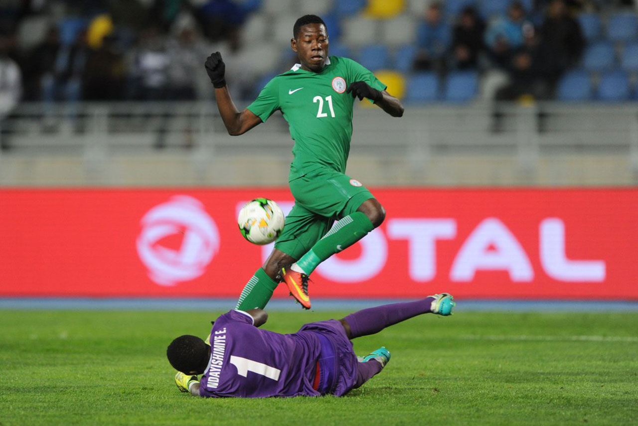 Ndayishimiye Eric Bakame yakuyemo imipira myinshi yashoboraga guha Nigeria igitego