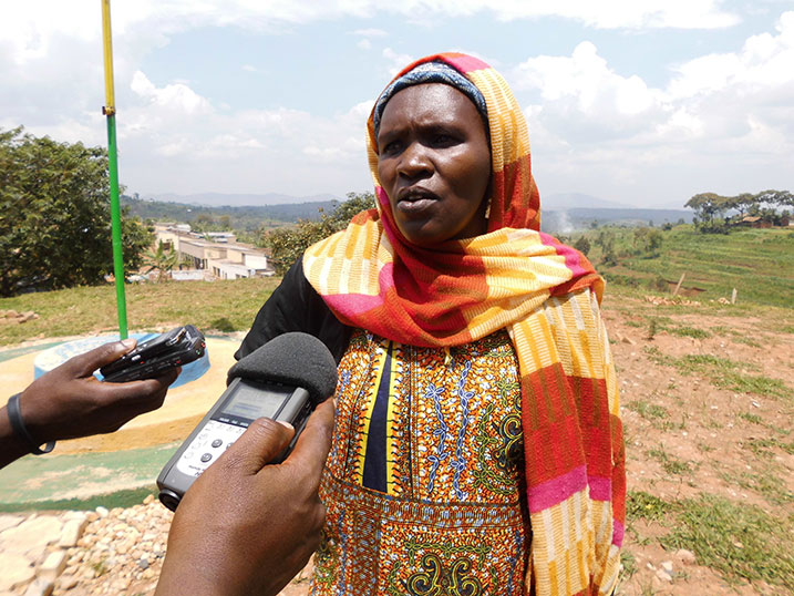 Niyomukesha Melanie avuga ko itangazamakuru rifasha abaturage kumenyekanisha ibibazo byabo.