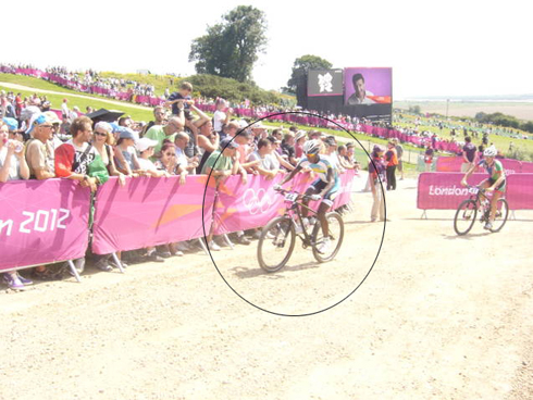 Niyonshuti Adrien mu irushanwa rya Mountain Bike mu mikino olympique.