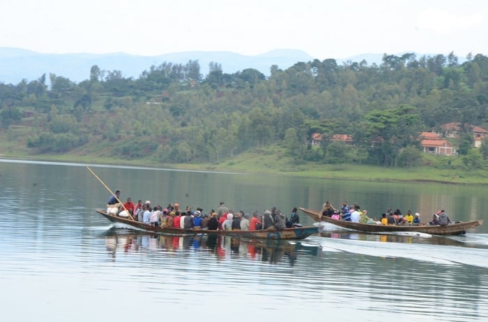 Umurenge wa Nkombo uri rwagati mu kiyaga cya Kivu