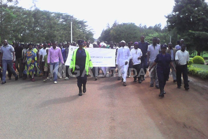 Aba bo bari berekeje ku mugezi w'Umuvumba kwibuka abatutsi batawemo.
