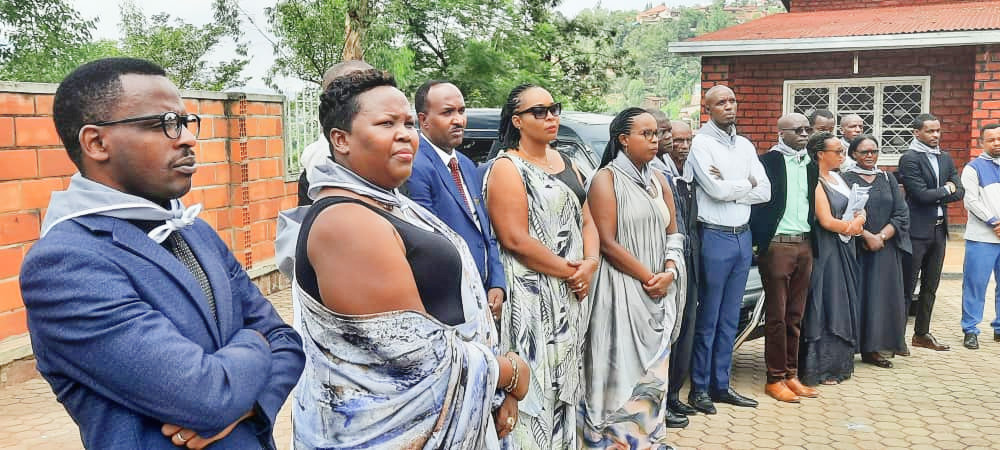 Umunyamabanga Nshingwabikorwa w'Umurenge wa Nyarugenge, Murekatete Patricie (wa kabiri uhereye ibumoso) yagaragaje ibyagezweho mu rugendo rwo kwiyubaka, ndetse n'ibyo bateganya mu minsi iri imbere