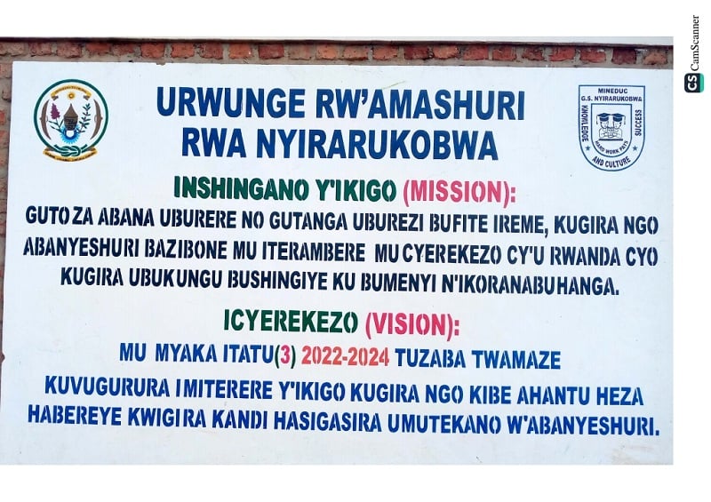 Ahitwa Nyirarukobwa ubu hubatse ishuri ryanahawe iryo zina