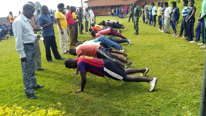 Intore zafashe n'umwanya wo gukora siporo.