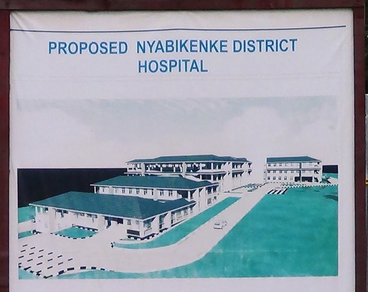 Igishushanyo mbonera cy'Ibitaro bya Nyabikenke. Nibyuzura, byitezweho gutanga serivise z'ubuvuzi zinoze ku baturage.