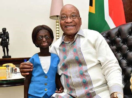 Ontlametse Phalatsel yizihiza isabukuru ye y'imyaka 18 na Perezida Zuma