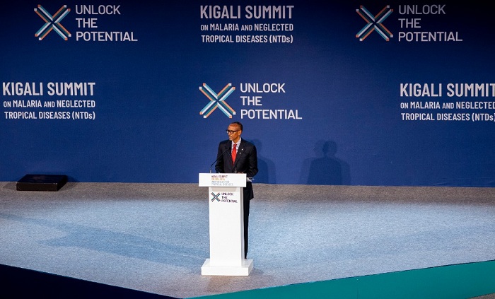 Perezida Kagame yitabiriye inama ivuga kuri malaria