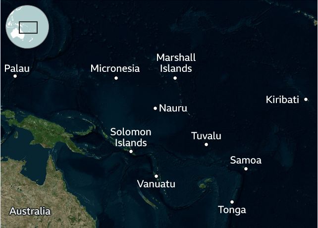 Ibirwa 10 byo mu nyanja ya Pasifika ntibirageramo COVID-19 (Ifoto: BBC)
