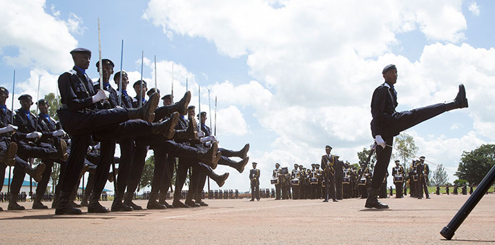 Bamwe mu ba ofisiye ba Polisi y'u Rwanda barangije amasomo yabo.