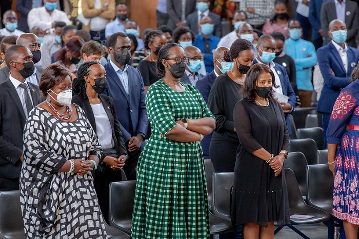 Madamu Jeannette Kagame na Prof Binagwaho mu bitabiriye uwo muhango