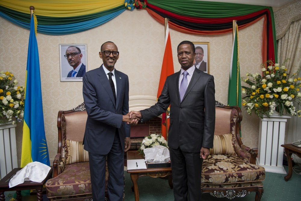 Perezida Kagame ubwo yaherukaga muri Zambia umwaka ushize