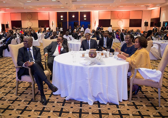 Perezida Kagame mu muhango wo gutangiza Meles Zenawi Foundation. 
