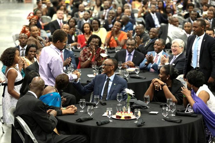 Perezida Kagame muri Rwanda Day i Atlanta muri Nzeri 2014.