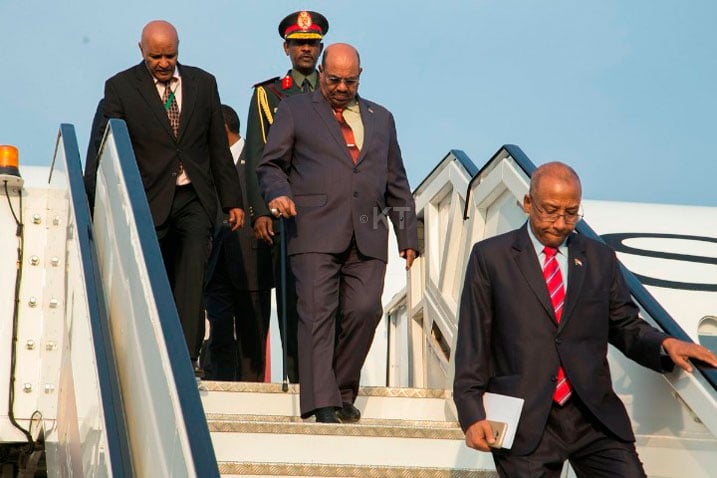 Perezida Omar Al-Bashir ushakishwa na ICC yageze i Kigali.