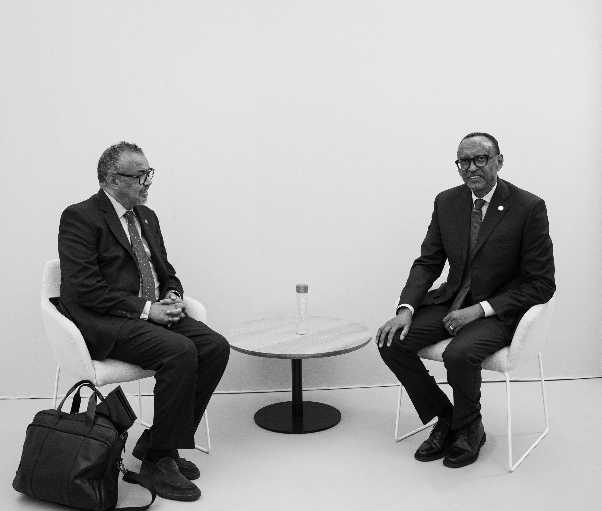 Perezida Kagame yabonanye kandi n'Umuyobozi Mukuru wa OMS, Dr Tedros Adhanom Ghebreyesus