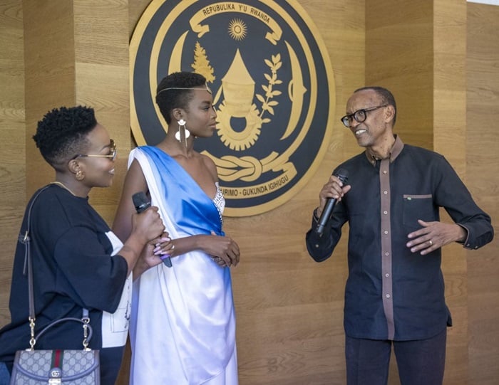 Perezida Kagame yakiriye abashyitsi biganjemo abahanzi bari bitabiriye ibirori bya ‘Trace Awards & Festival 2023'