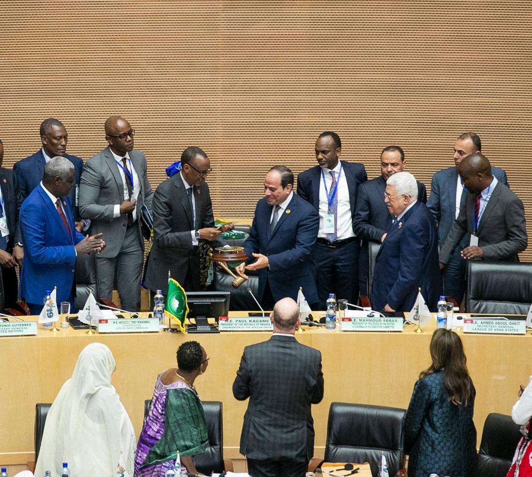 Perezida Kagame yizeje ubufasha Abdel Fattah el-Sisi, umuyobozi mushya wa AU